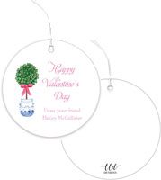 Valentine's Day Round Hanging Gift Tags by Little Lamb Designs (Sweet Topiary)